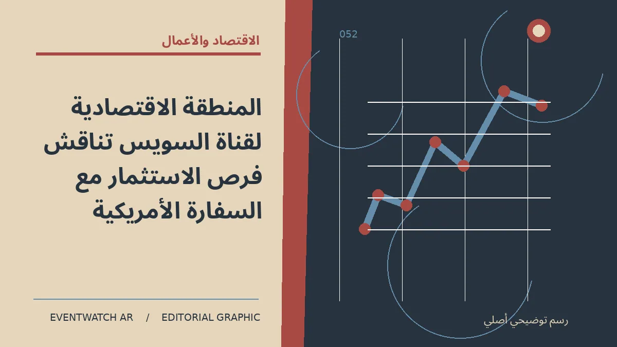 رسم تحريري توضيحي عن المنطقة الاقتصادية لقناة السويس تناقش فرص الاستثمار مع السفارة الأمريكية